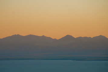 Pastel Mountain Scene