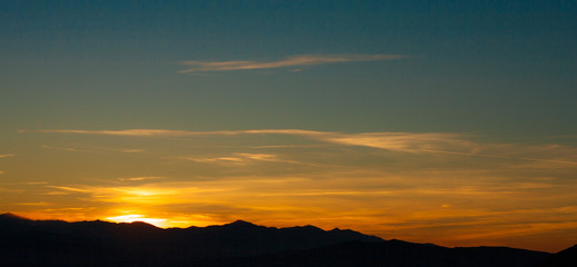 Sunset over Mountains