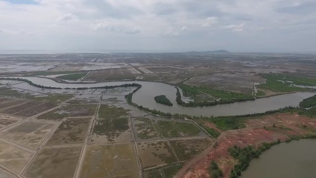 Kampot Kep Bokor Cambodia Aerial Drone Clip