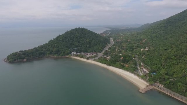 Kep Beach Cambodia Aerial Drone Clip