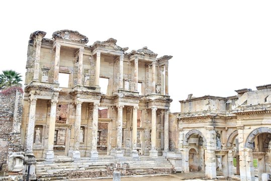 Impressive Structure of the Library of Celsus in Ephesus, Turkey