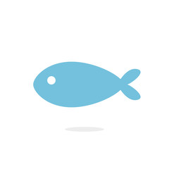 Naklejka premium Fish icon vector isolated