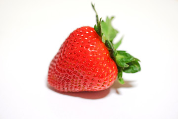 Red berry strawberry isolated on white background