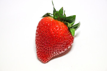 Red berry strawberry isolated on white background