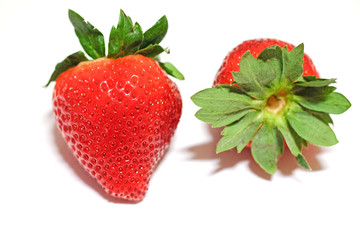 Red berry strawberry isolated on white background