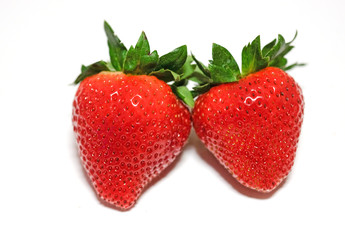 Red berry strawberry isolated on white background