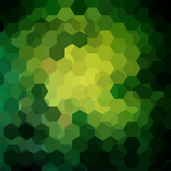 Fototapeta na wymiar Abstract hexagons vector background. Green geometric vector illustration. Creative design template.