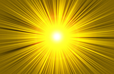 Obraz premium 光の効果線（ゴールド）