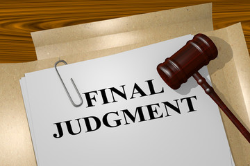 Final Judgment - legal concept