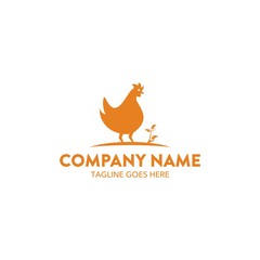 Fototapeta na wymiar Chicken Logo Template