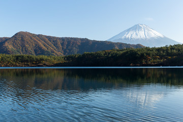 Fuji Mountain and Lake saiko