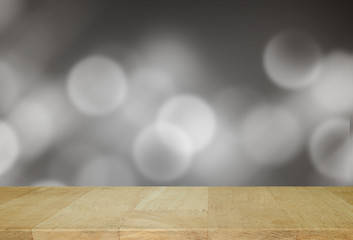 Wooden board with Abstract background in gray tones.