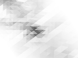 Low poly Abstract background in gray tone.