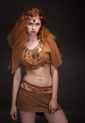 woman dressed as Amazons