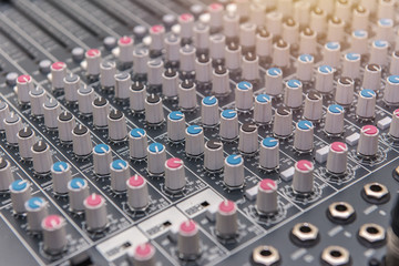 equipment for sound mixer control, electornic device