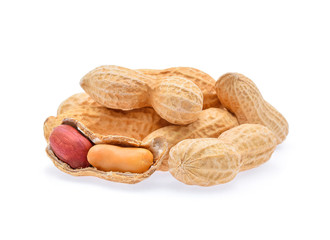 peanuts isolated on white background