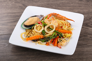 Seafood spaghetti