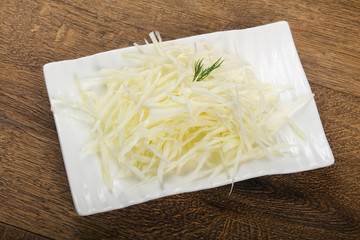 Shredded cabbage