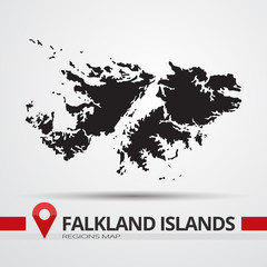 Falkland islands map