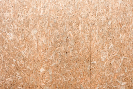 Fototapeta OSB plywood or oriented strand board, wood wall background texture