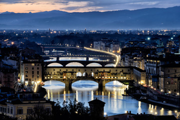 Fototapeta na wymiar Florence Old Bridge XI / Florence My city My love