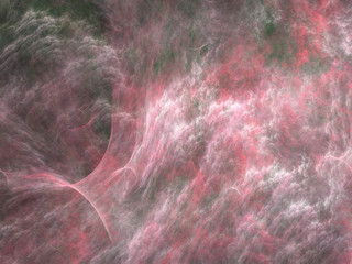 Abstract shapes made of fractal textures.