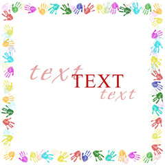 Hintergrund händeabdrücke