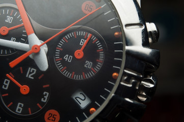 Detail of watch machinery.