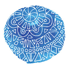 Creative mandala in frame