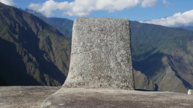 The Machu Picchu, solar clock named Intihuatana