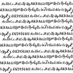 Fototapeta premium Hand drawn font