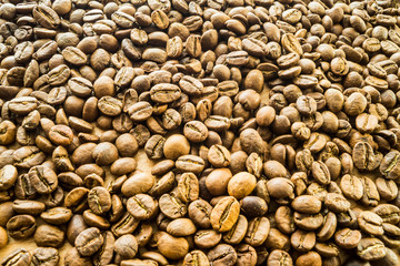Many coffee beans