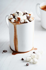 hot chocolate with mini marshmallows