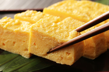 だし巻き卵　Japanese rolled eggs
