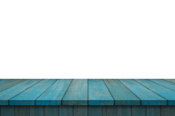 Wood Shelf Table isolated on white background