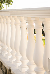 Decorative fences on the terrace