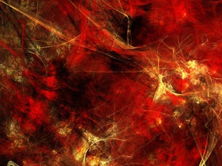 Abstract shapes made of fractal textures.