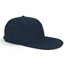 Blue Baseball Hat on white. 3D illustration