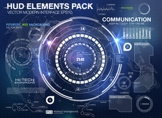 Infographic elements. futuristic user interface HUD UI UX. Abstract background with connecting dots and lines. Connection structure. Vector science background. Business abstract Vector illustration