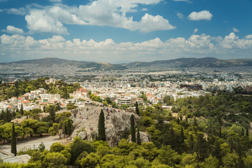 Fototapeta na wymiar Athens, Greece - View from Acropilis
