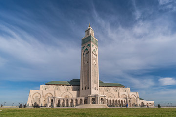 Architectural detail of the The Hassan II Mosque, Casablanca
