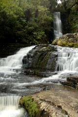 Obraz na płótnie Canvas Waterfall in the Catlins. South Island New Zealand