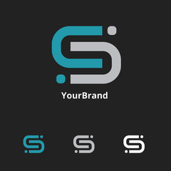 letter S logo for any business