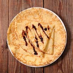 crepe with chocolate