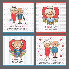 Grandparents day - obrazy, fototapety, plakaty