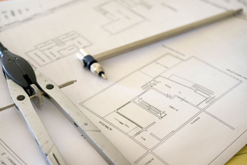 project and work table of an engeneer