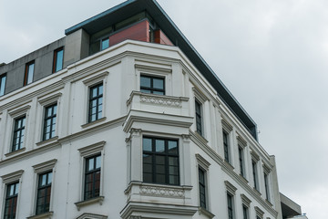 white and luxury real estate building