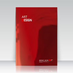 Abstract composition. Text frame surface. Red a4 brochure cover design. Title sheet layout model. Creative front page art. Ad banner form texture. Vector grunge figure icon. Elegant flyer fiber font