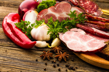 sausage and meat