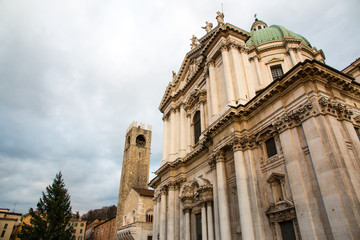 Fototapeta na wymiar Duomo square, Brescia